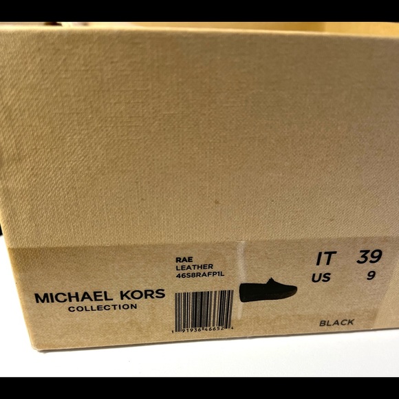 Michael Kors “Rae” black leather slide on shoes, size 9 - Picture 7 of 10